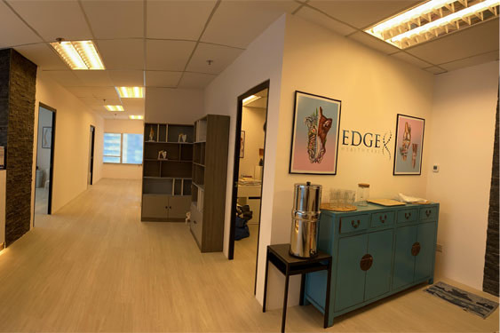 Hallway area of a Physiotherapy Clinic in Singapore